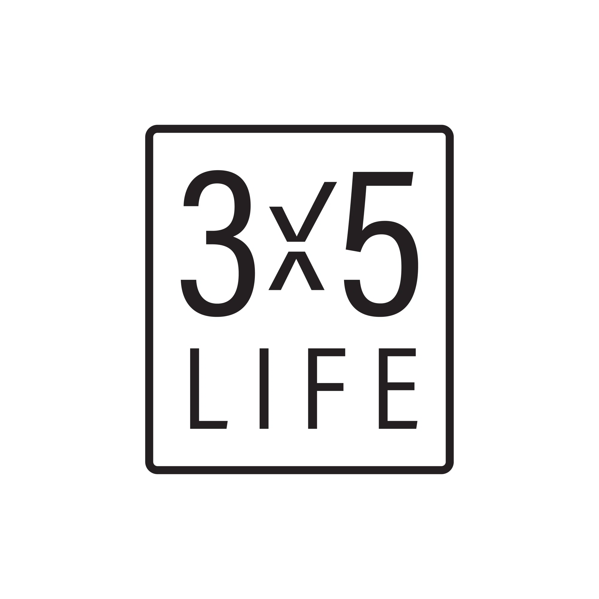 3x5 Life logo