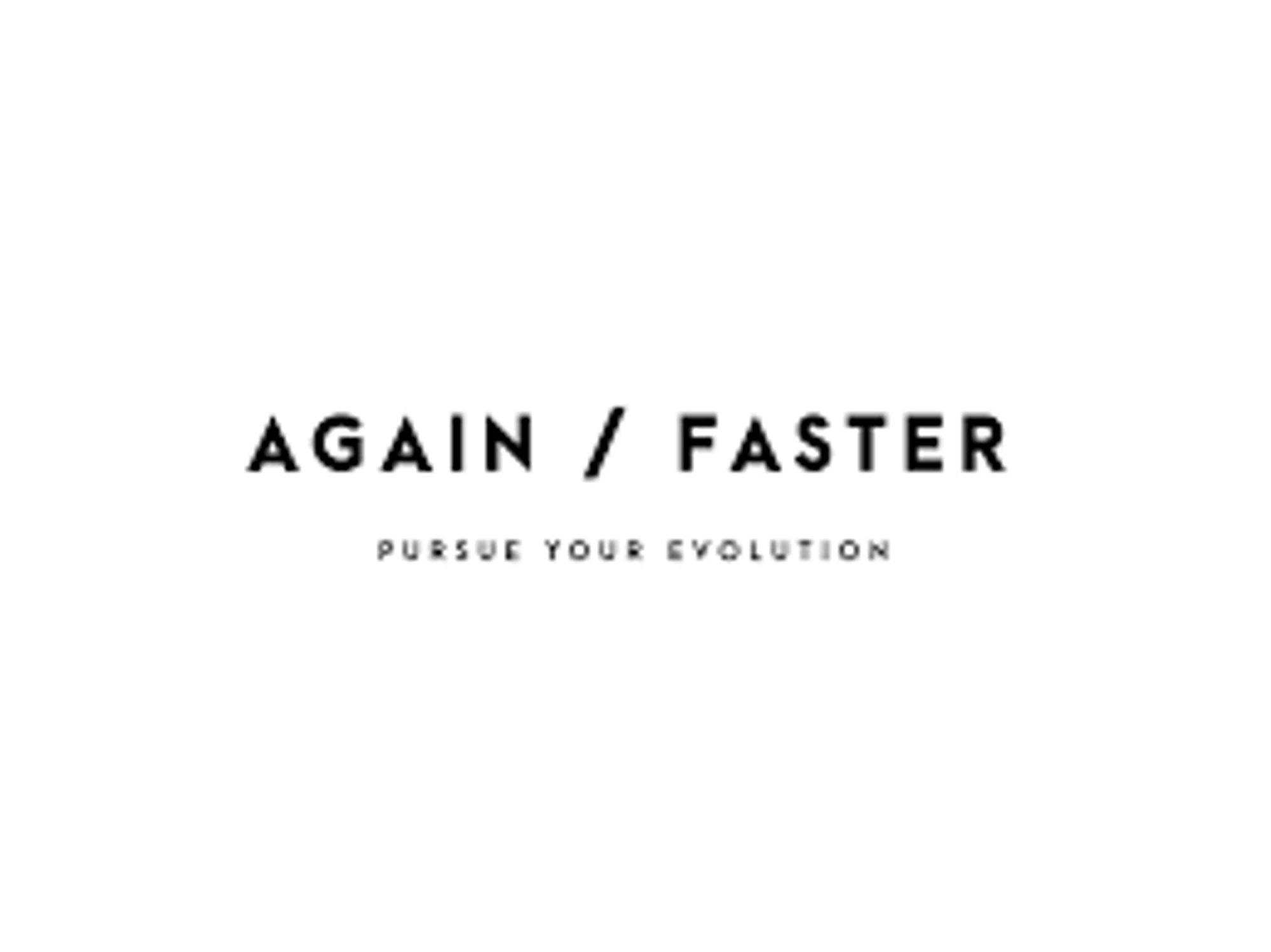 Again Faster logo