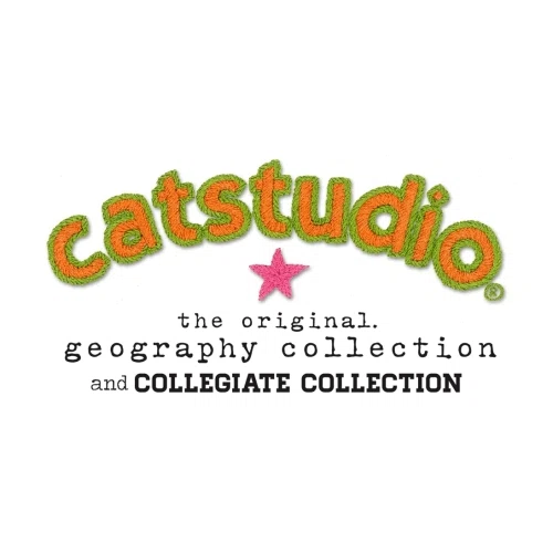 Catstudio Embroidered Pillow logo