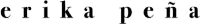 Erika Peña logo