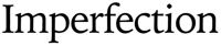 Imperfection logo