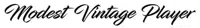 Modest Vintage Player logo