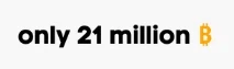 only 21 million ₿ logo