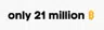 only 21 million ₿ logo