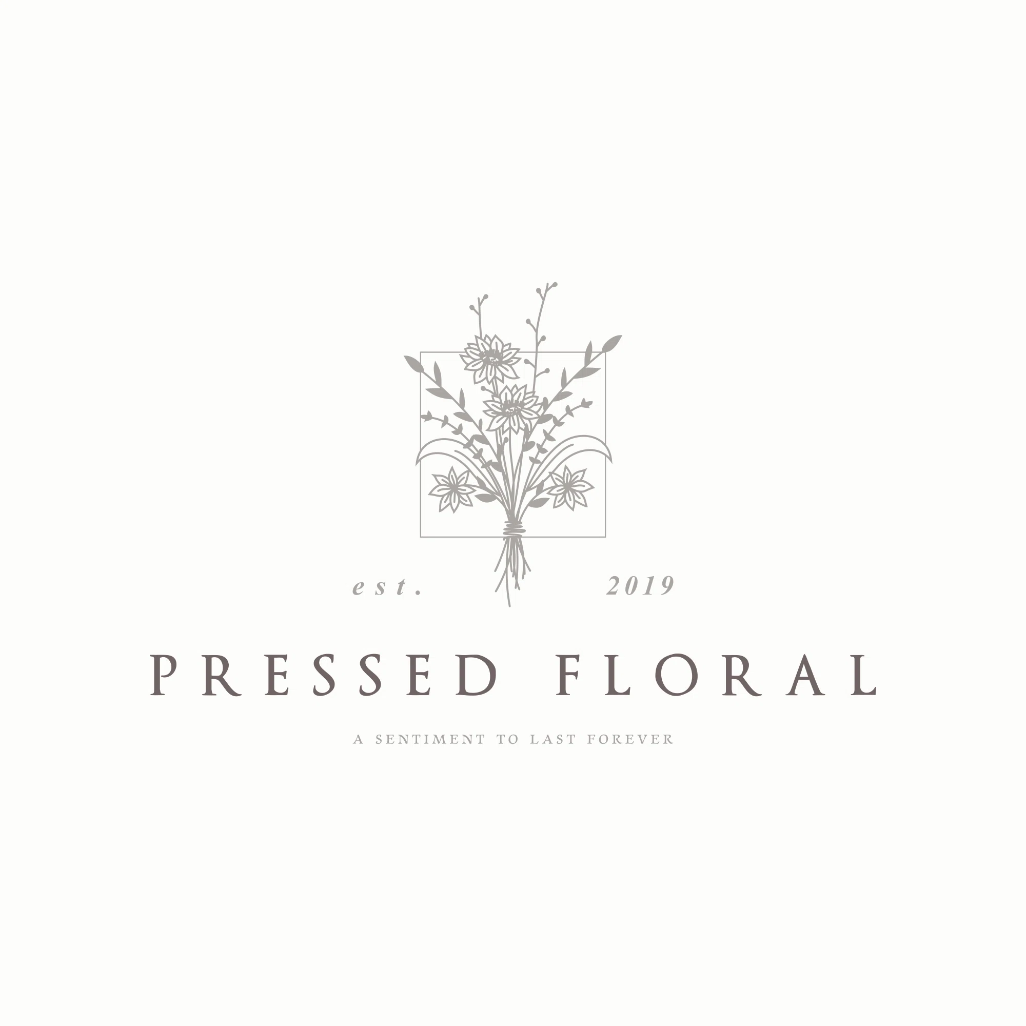 Pressed Floral logo
