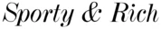 Sporty & Rich logo
