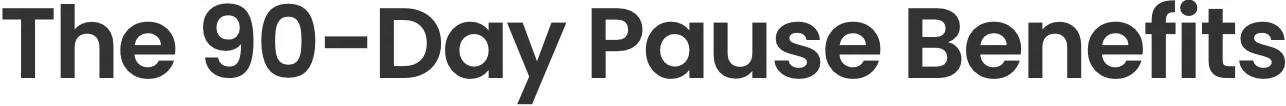 The 90-Day Pause logo