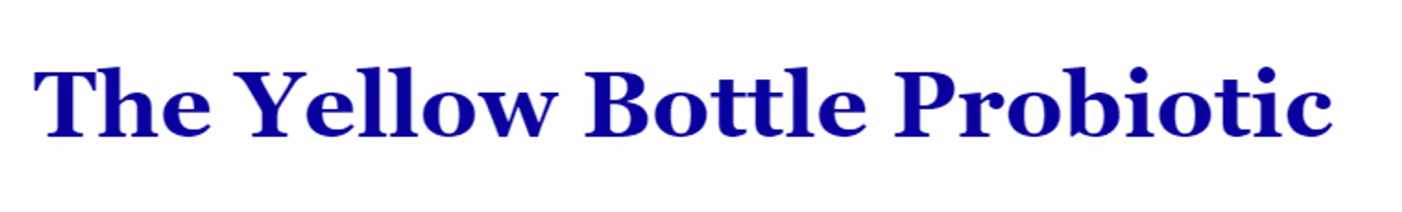 The Yellow Bottle logo