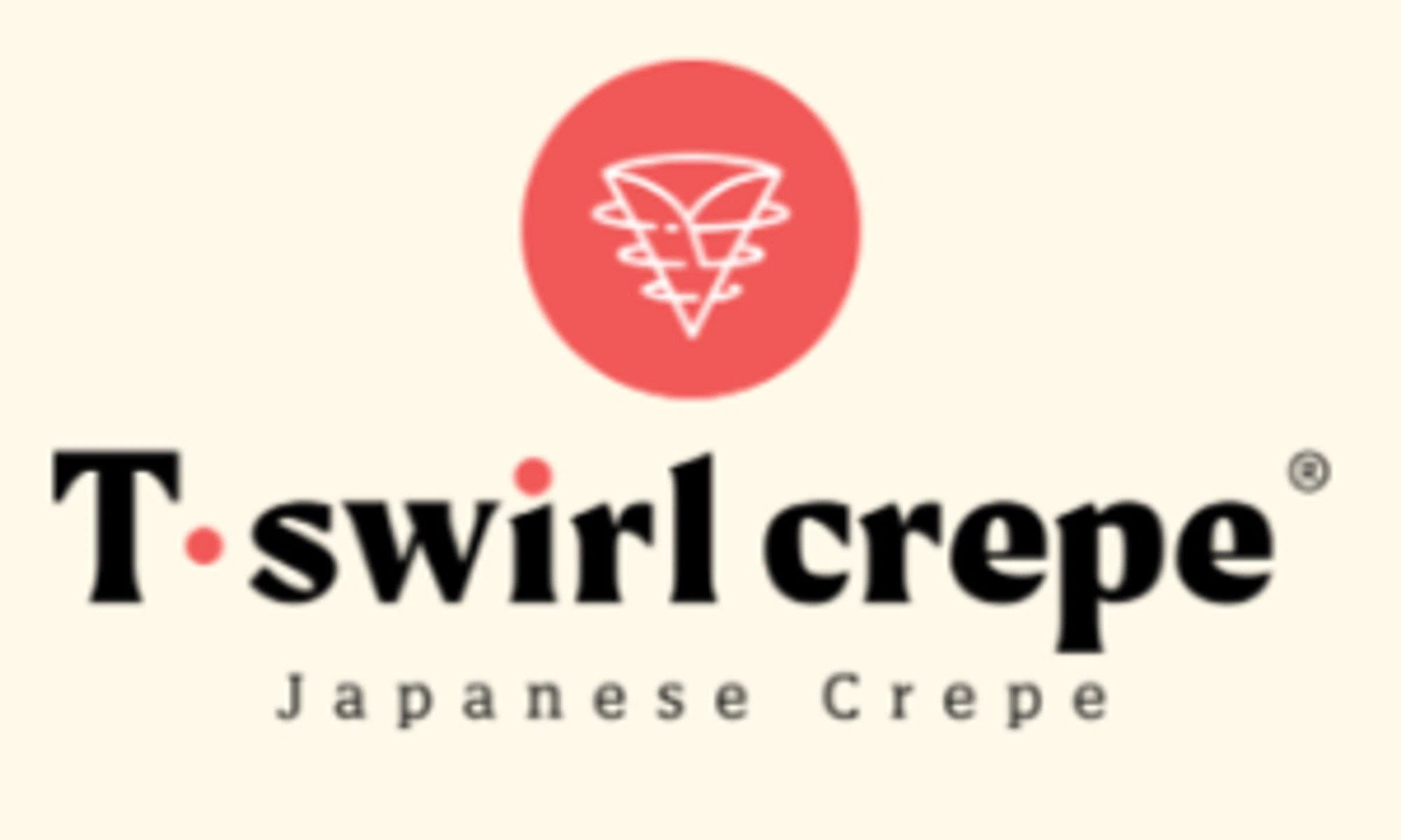 T swirl Crêpe logo