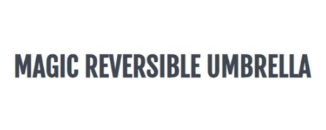 Magic Reversible Umbrella discount code