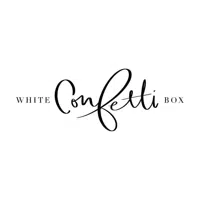 White Confetti Box logo