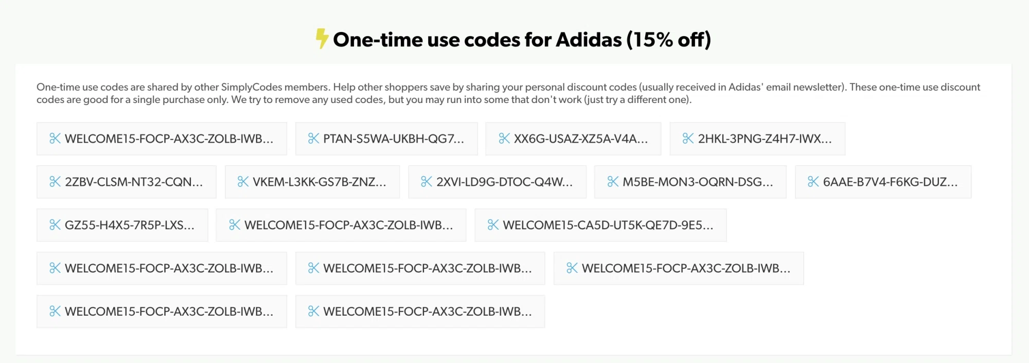 Adidas us hot sale discount code