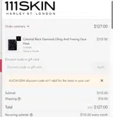 111Skin coupon verification screenshot