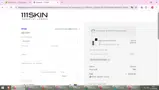 111Skin coupon verification screenshot