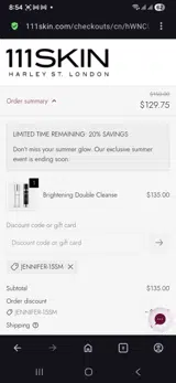 JENNIFER-15SM coupon verification screenshot