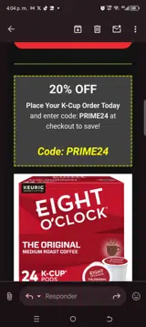 Prime24 coupon verification screenshot