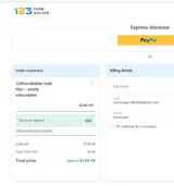 affiliates123contactform coupon verification screenshot