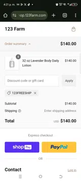123FREESHIP coupon verification screenshot