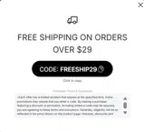 FREESHIP29 coupon verification screenshot