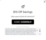 E456NWJV coupon verification screenshot