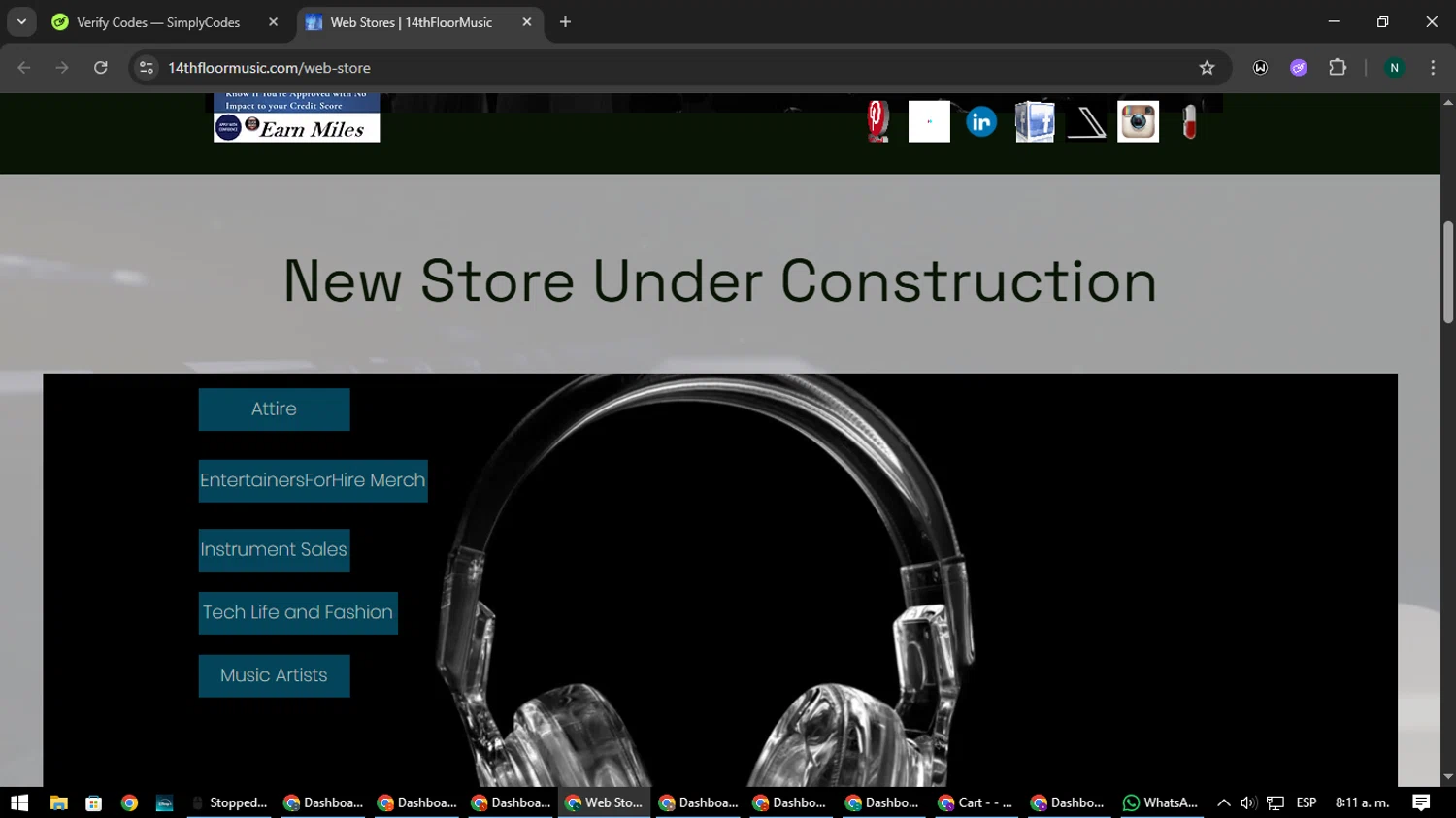 14thFloorMusic.com promo code screenshot showing code SIMPLYCODES10 applied at 14thFloorMusic.com checkout page. Uploaded by SimplyCodes community member nataaokiiii on Aug 28, 2025