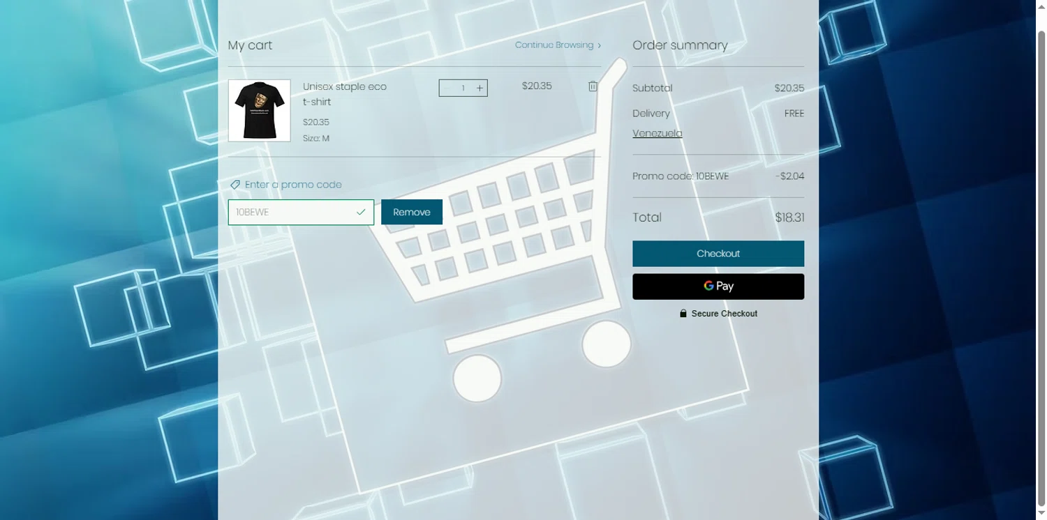 14thFloorMusic.com checkout page showing 14thFloorMusic.com promo code box | Screenshot taken by SimplyCodes community member on Sep 28, 2025