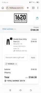 work24 coupon verification screenshot