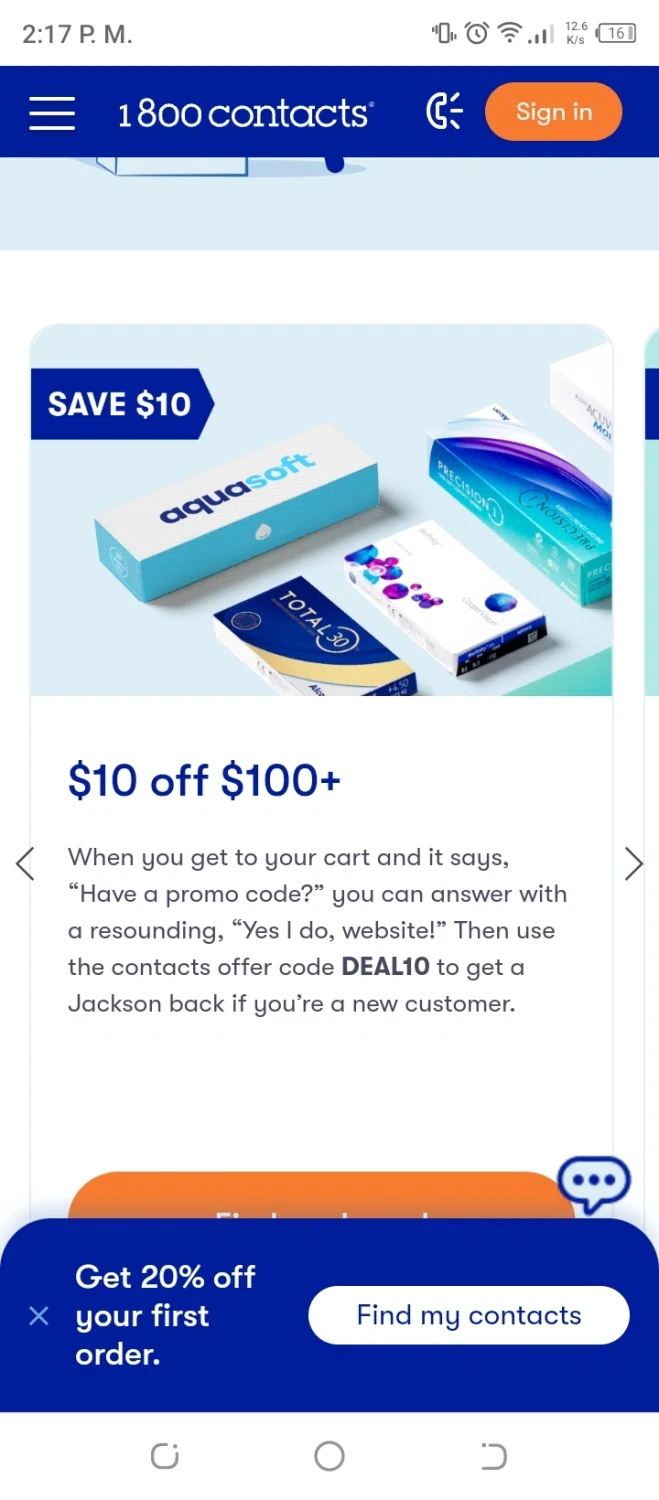 1800 Contacts Promo Codes 25 Off May 2024