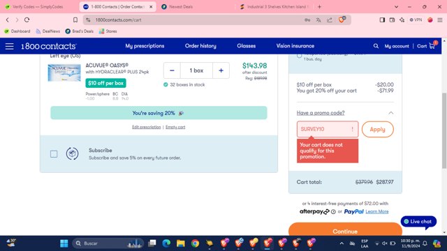 1-800 Contacts Promo Codes - 30% Off | September 2024