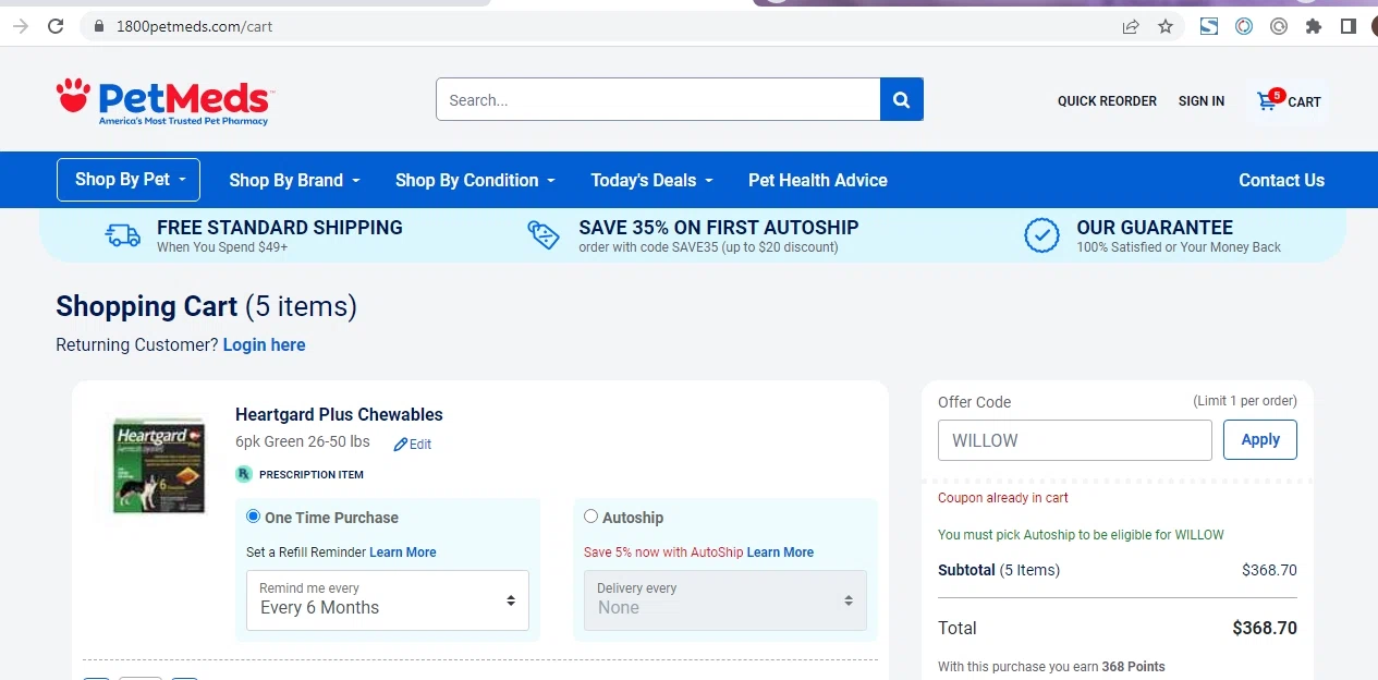 sierra pet med coupon code