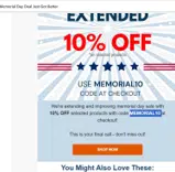 MEMORIAL10 coupon verification screenshot