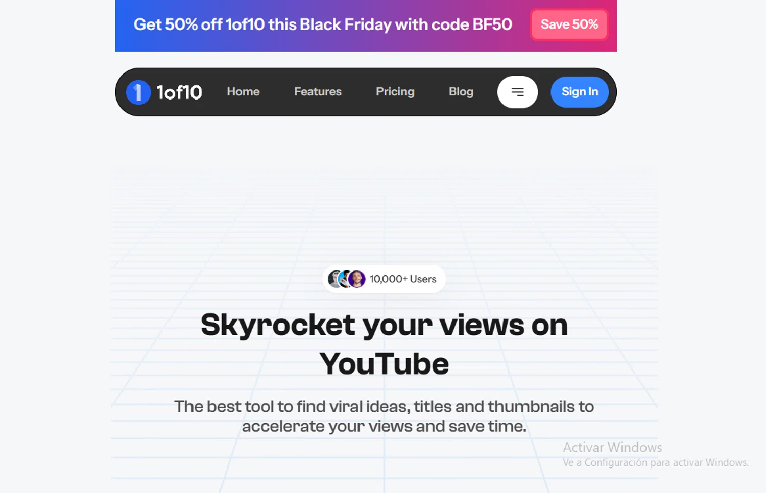 1of10 promo code screenshot showing code BF50 applied at 1of10 checkout page. Uploaded by SimplyCodes community member Lestara_23 on Nov 29, 2025