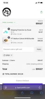 CPSS coupon verification screenshot