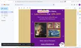 HALLOWEEN10 coupon verification screenshot