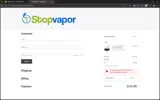 1 Stop Vapor coupon verification screenshot