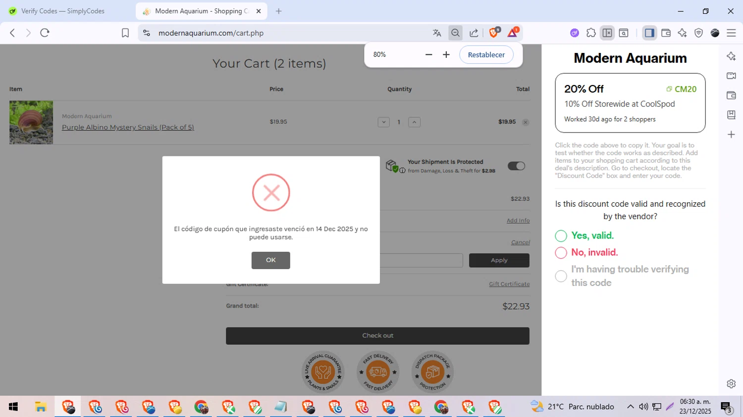 1st Place Spiritwear coupon code screenshot showing code EARLY48 applied at 1st Place Spiritwear checkout page. Uploaded by SimplyCodes community member DiscountDefender1226 on Dec 23, 2025