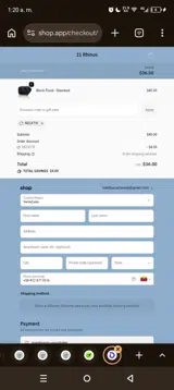 NECKTIE coupon verification screenshot