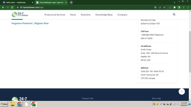 24/7 Press Release checkout page showing 24/7 Press Release promo code box | Screenshot taken by SimplyCodes community member on Sep 28, 2023