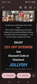 JOLLYDIY coupon verification screenshot