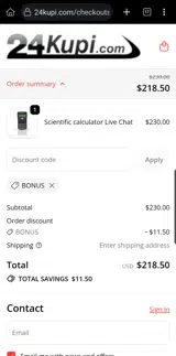 24kupi coupon verification screenshot
