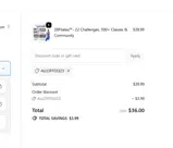 28Pilates coupon verification screenshot