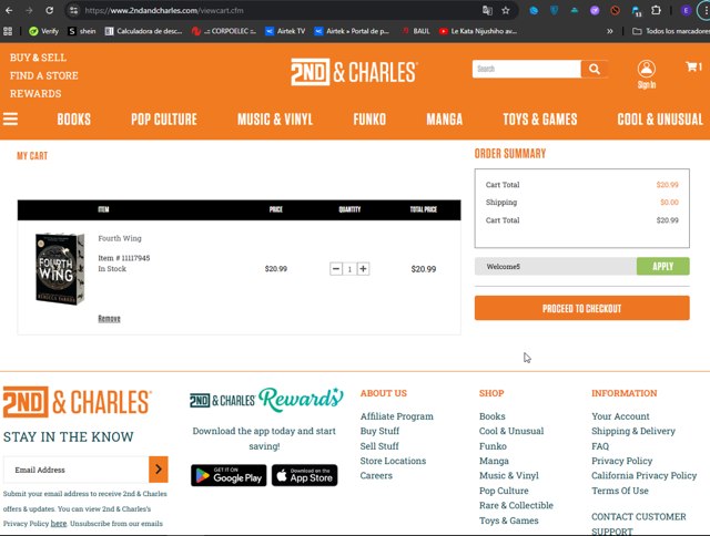 2nd & Charles checkout page showing 2nd & Charles promo code box | Screenshot taken by SimplyCodes community member on Sep 3, 2025