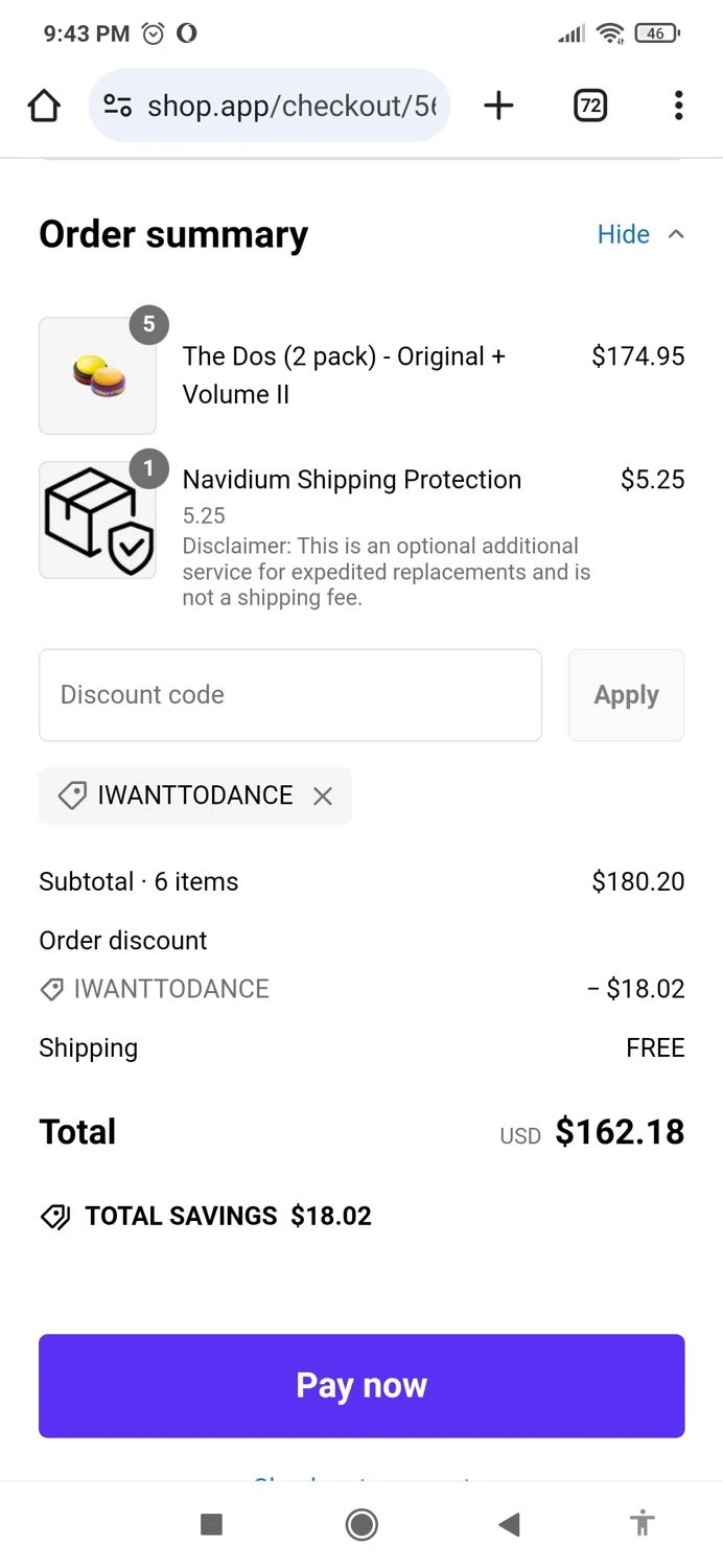 30 Second Dance Party promo code screenshot showing code IWANTTODANCE applied at 30 Second Dance Party checkout page. Uploaded by SimplyCodes community member avatar on Feb 1, 2025