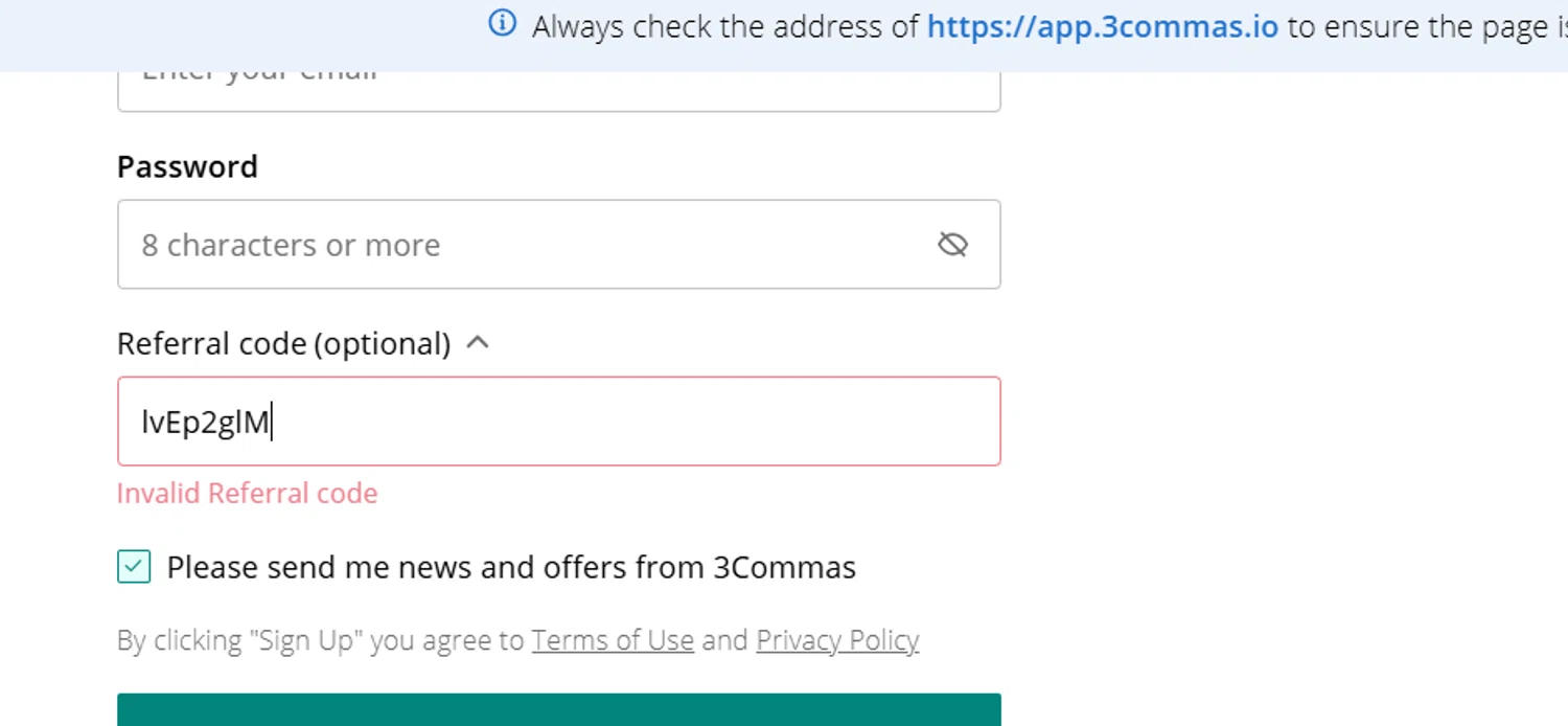 3Commas promo code screenshot showing code lvEp2glM applied at 3Commas checkout page. Uploaded by SimplyCodes community member VoucherHero6322 on Jan 30, 2025