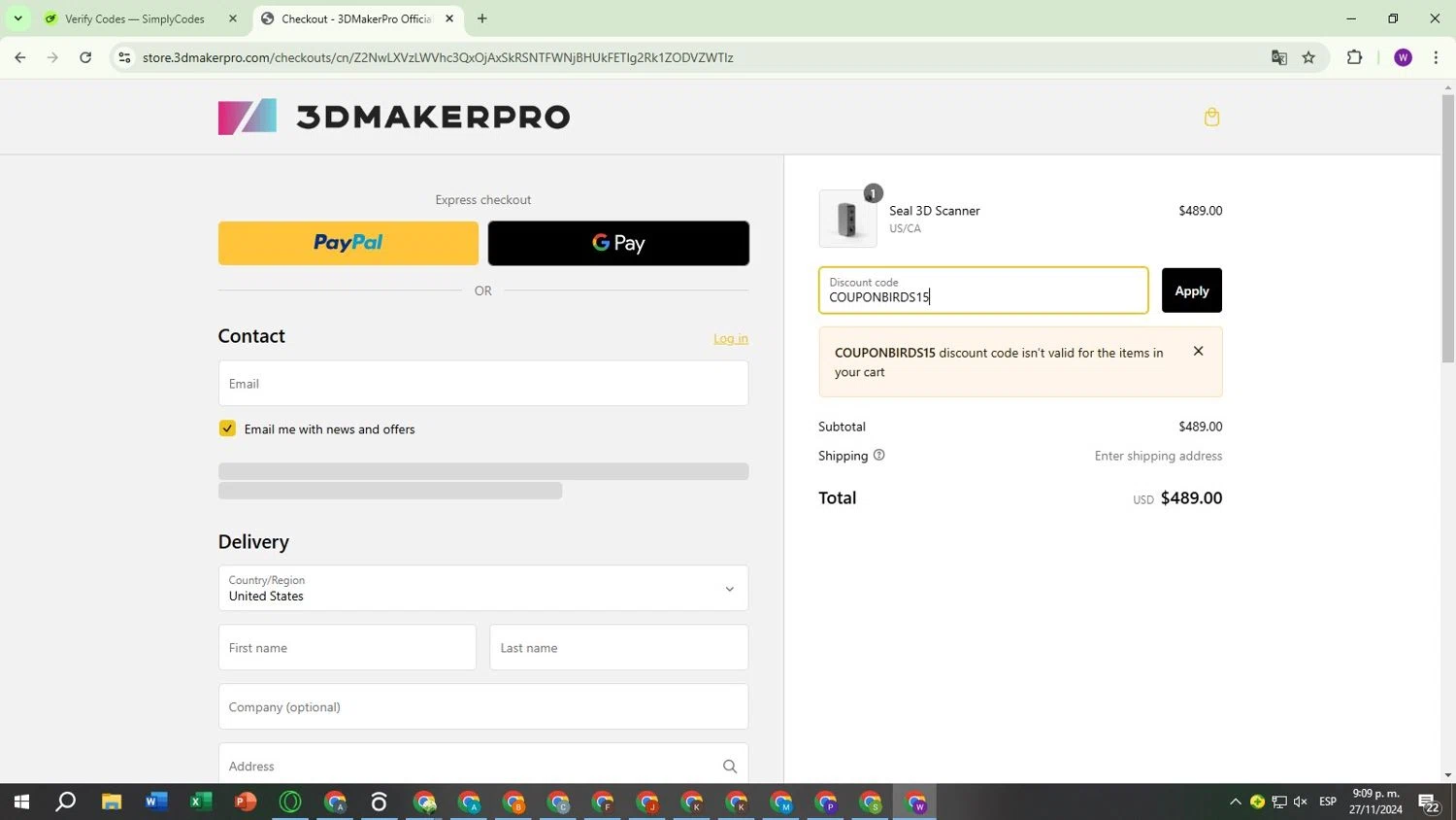 how to use 3DMakerPro coupons