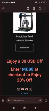 MD88 coupon verification screenshot