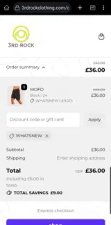 WHATSNEW coupon verification screenshot