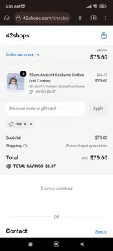 HW10 coupon verification screenshot