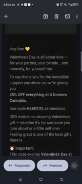 HEART25 coupon verification screenshot