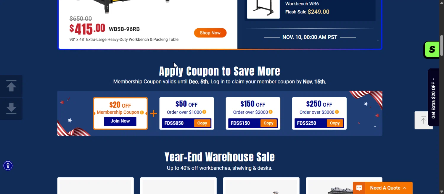 4Dock promo code screenshot showing code FDSS150 applied at 4Dock checkout page. Uploaded by SimplyCodes community member 111111 on Nov 3, 2025